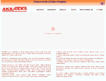 Tablet Screenshot of akrateks.com.tr